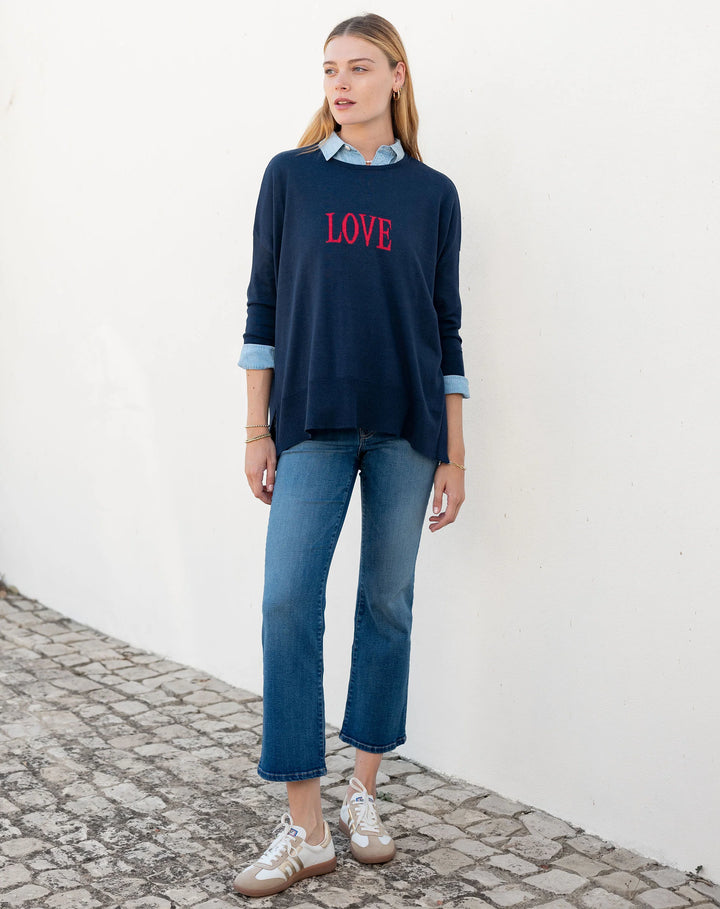 Amour Sweater | Navy - Love