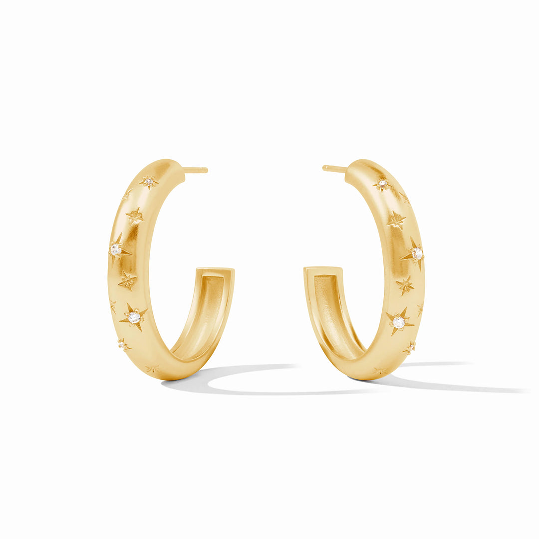 Luna Stone Hoop | +Sizes