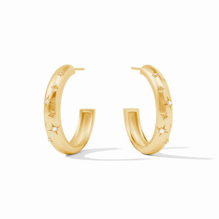 Luna Stone Hoop | +Sizes