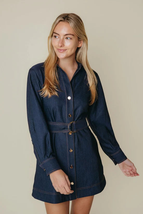 Naomi Dress | Dark Denim
