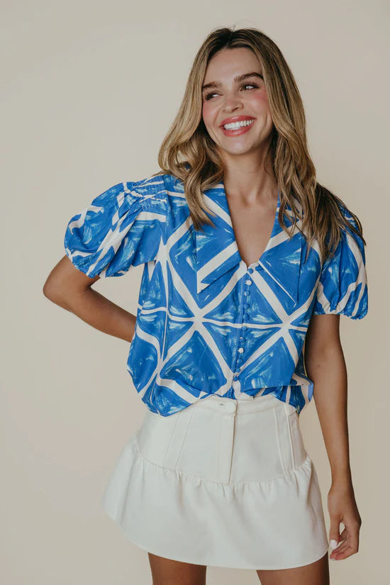 Ndai  Top | Blue Tile
