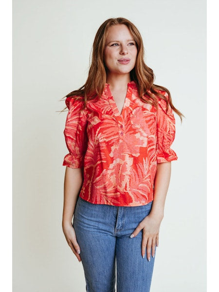 Betsy Blouse | Pink Cabana