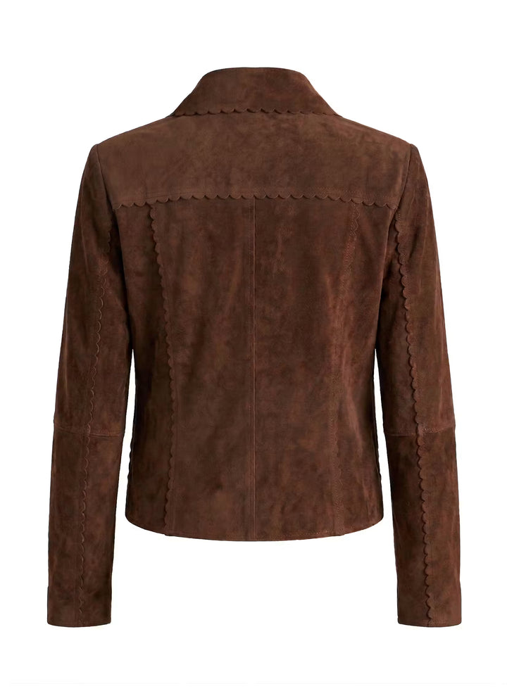 Maura Jacket | Chocolate Suede