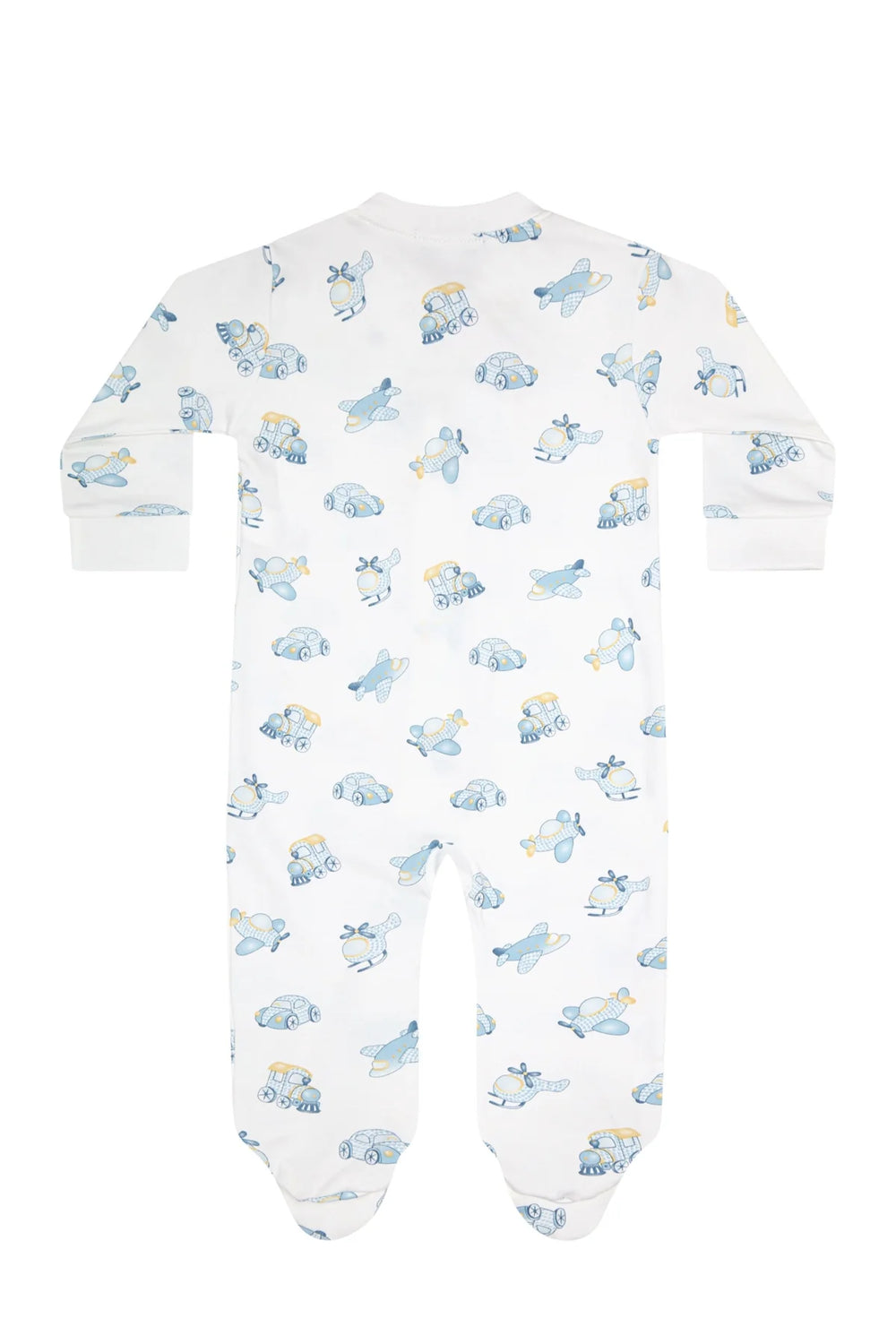 Mini voyages Zipper Footie | Blue - Charlotte's Inc