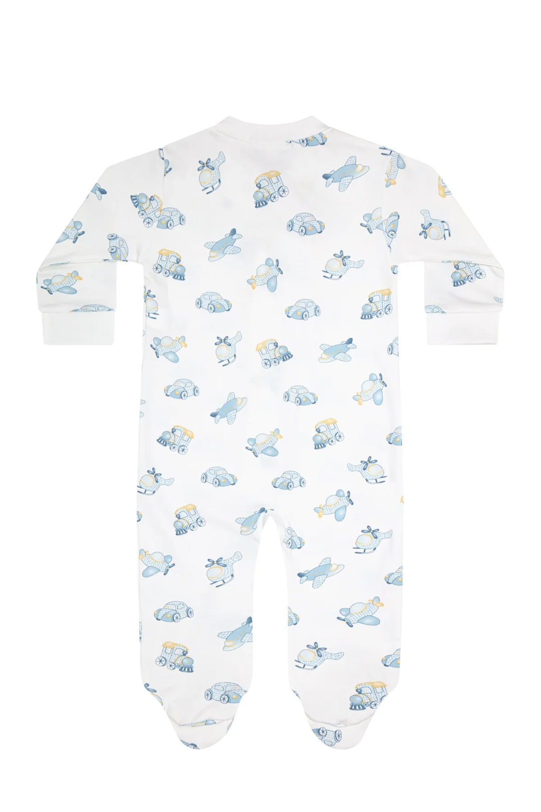 Mini voyages Zipper Footie | Blue - Charlotte's Inc