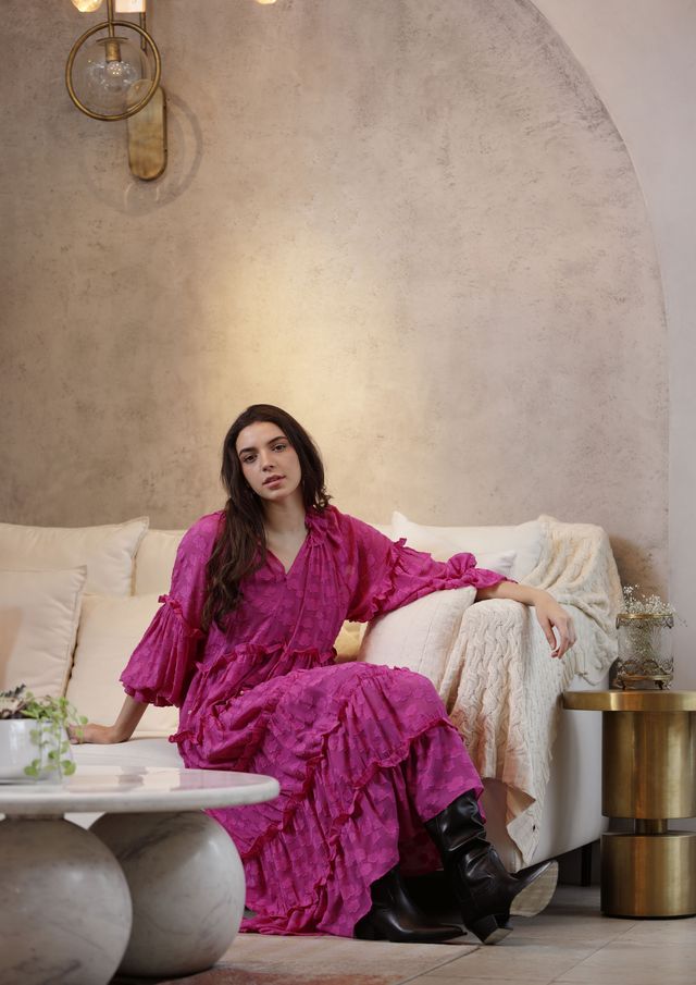 Linda Dress | Vivid Viola