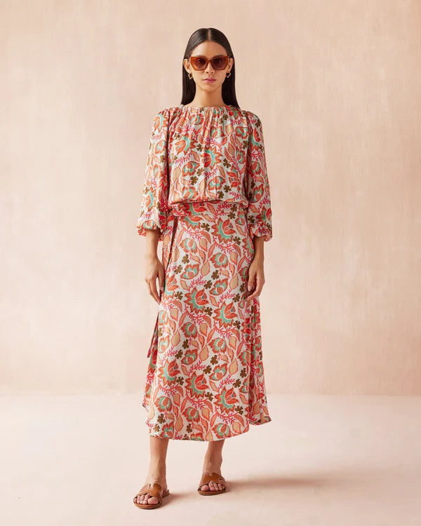 Nalini Wrap Skirt | Palmera Spritz