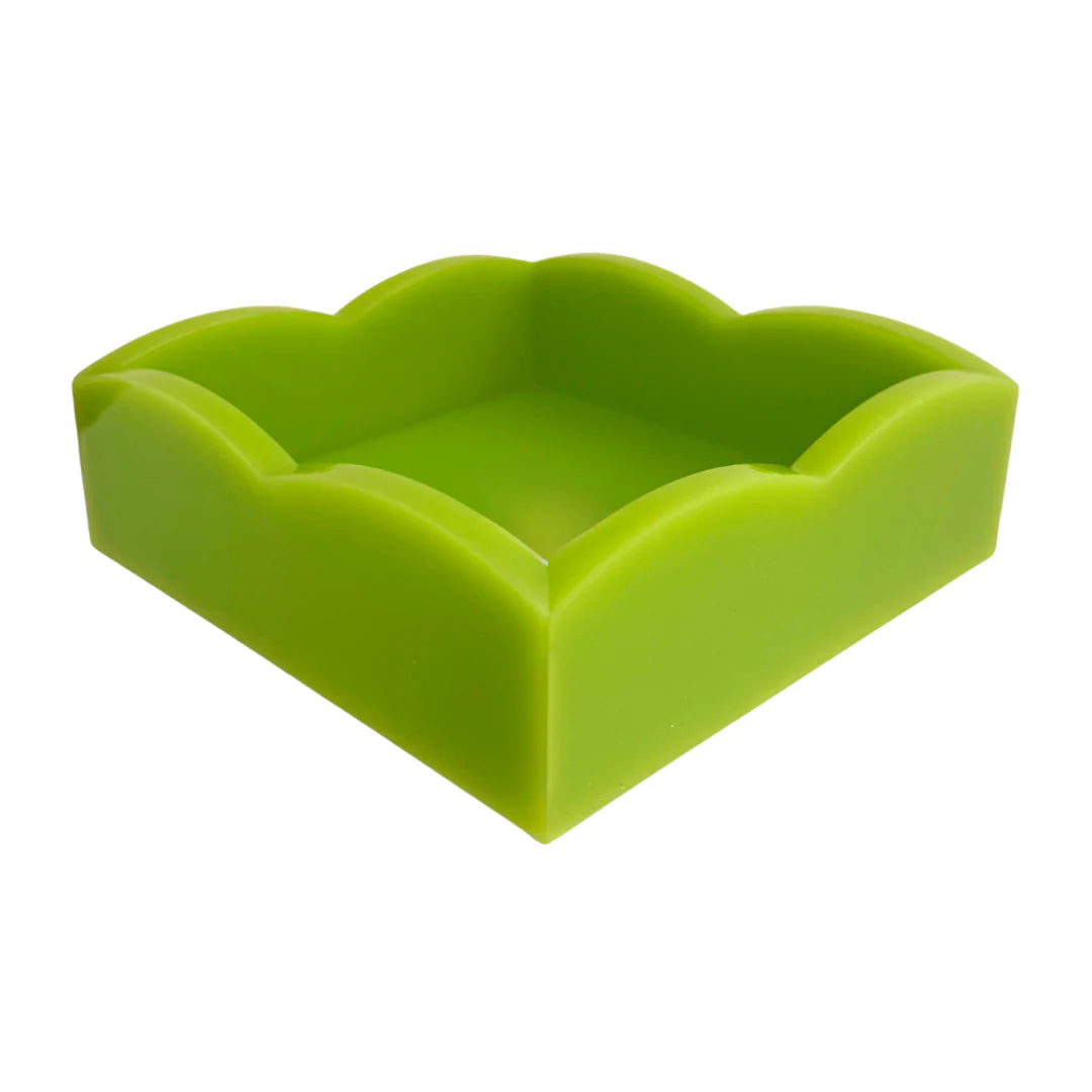 Laura Park Acrylic Scalloped Cocktail Napkin Holder