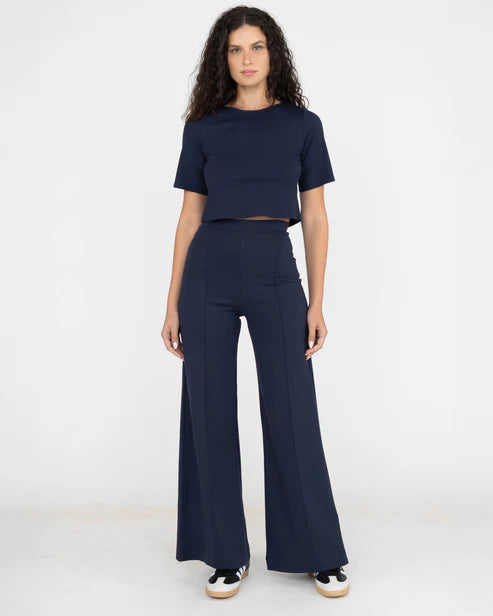 Ponte Knit Wide Leg Pant + Colors - Charlotte's Inc