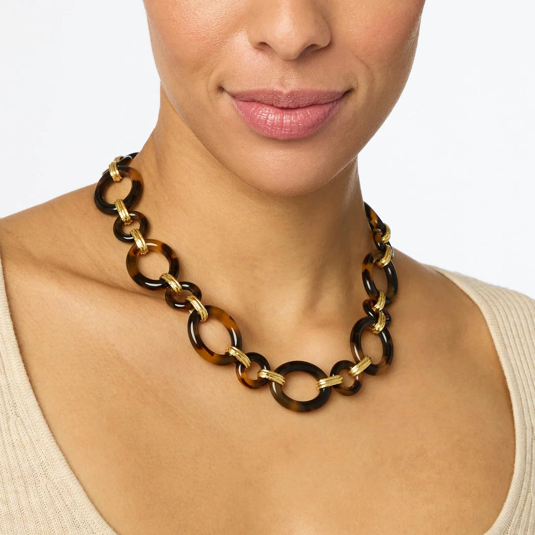 Madison Link Necklace | Tortoiseshell