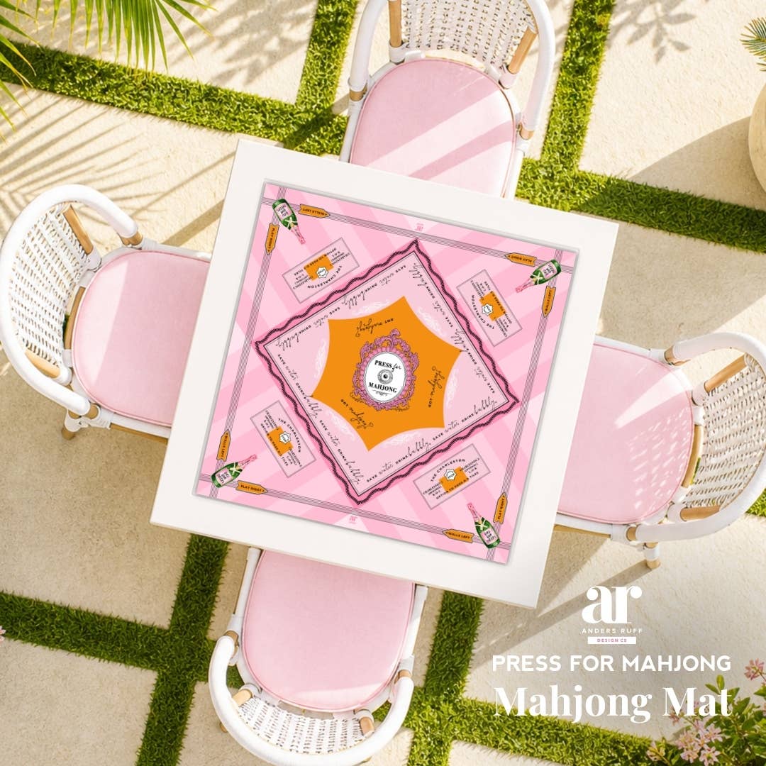 Press for Mahjong Mat | Champagne & Mahj