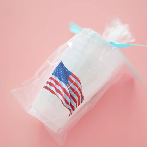 Shatterproof American Flag Cups