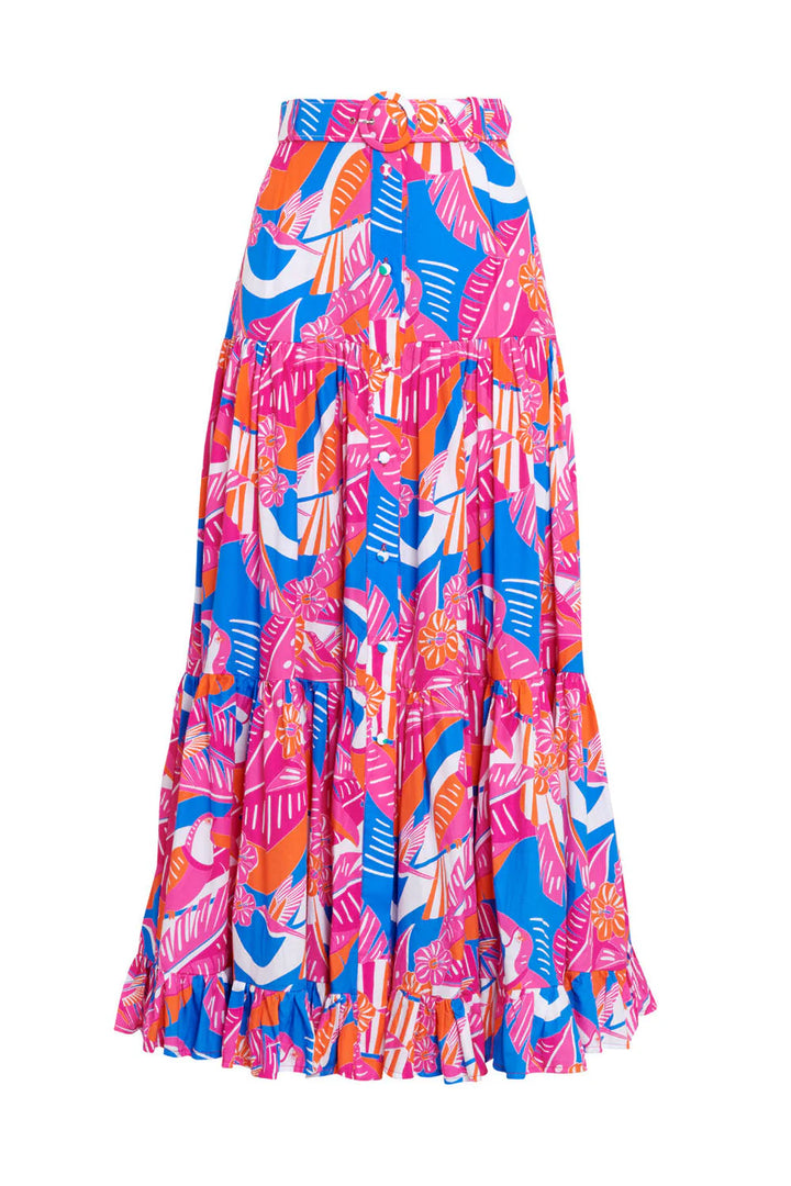 Paloma Button Maxi Skirt | Multi Color