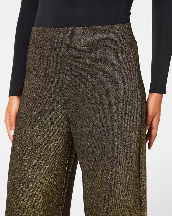 Air Essentials Wide Leg Pant | Gold Shimmer
