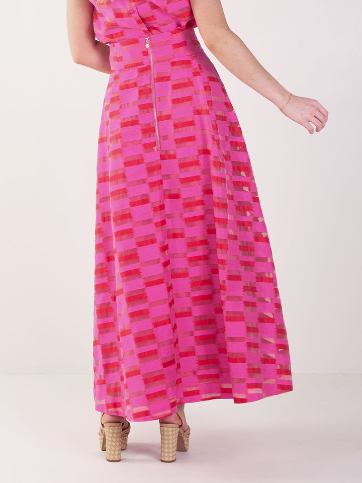 Milly Skirt | Sunset Stripe