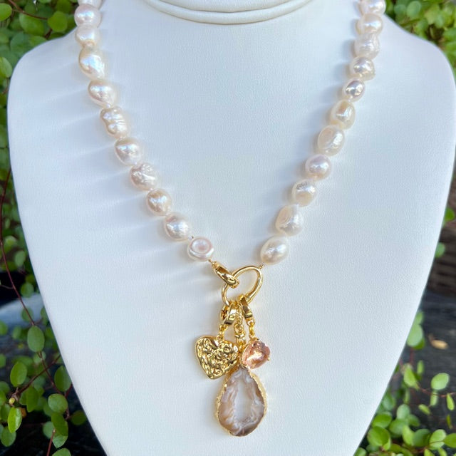 Pearl Necklace | +Charms