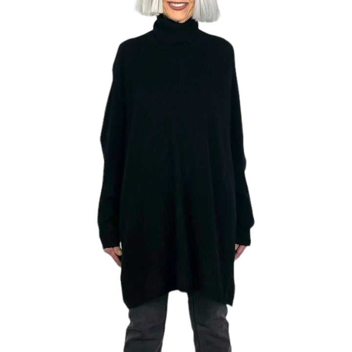 JoJo Sweater Poncho | Black