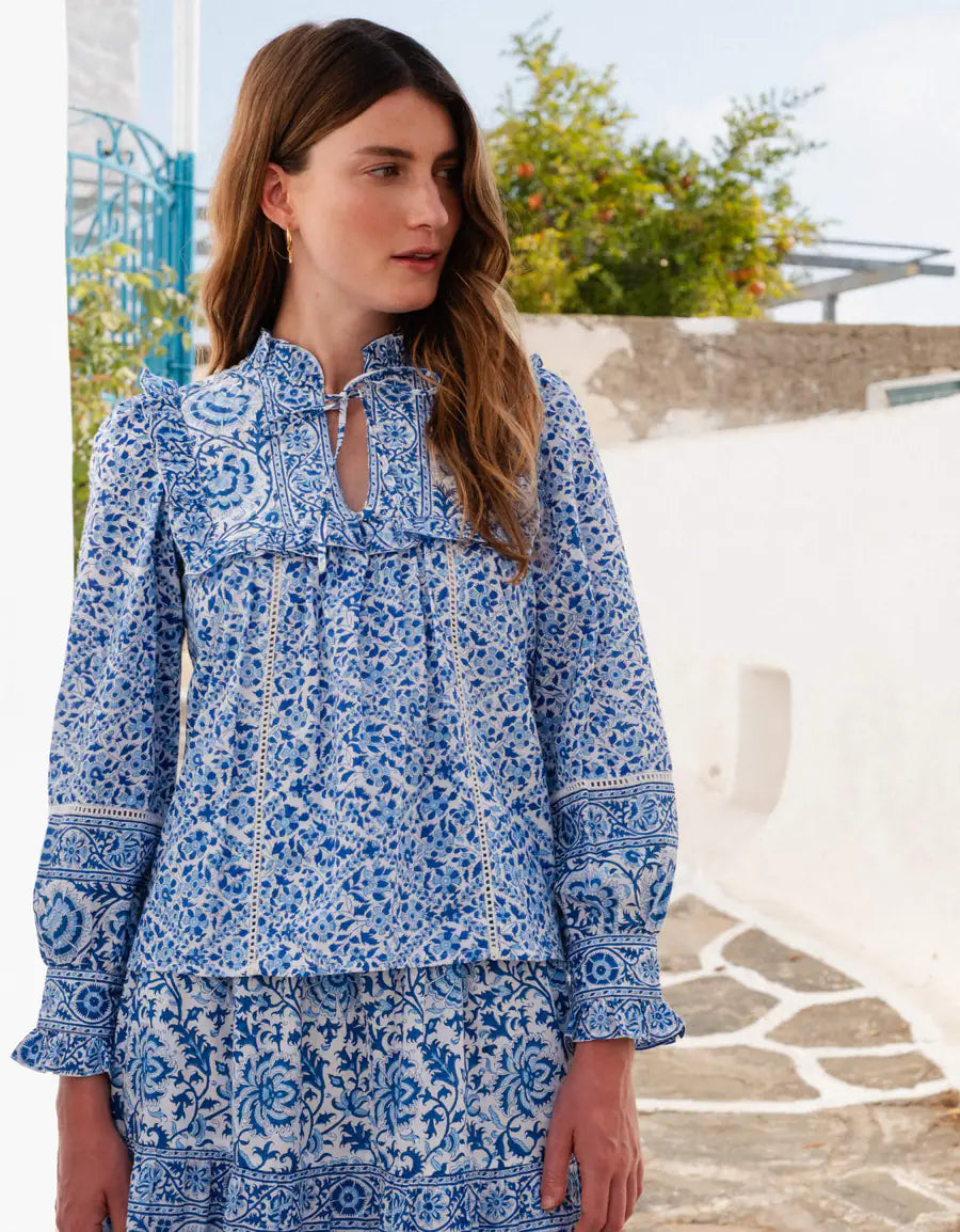 Nettie Blouse | Azure