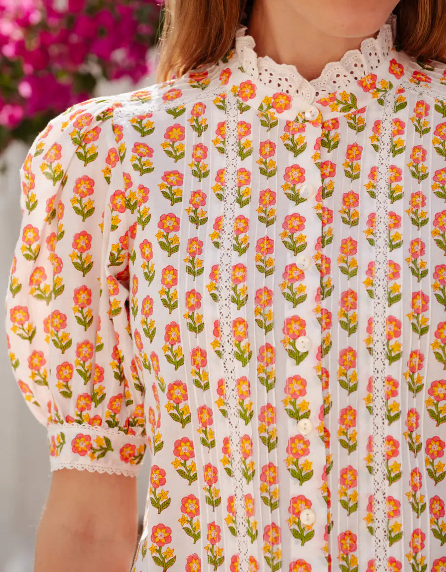 Vera Blouse | Pink Floret