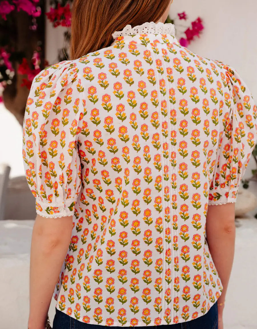 Vera Blouse | Pink Floret