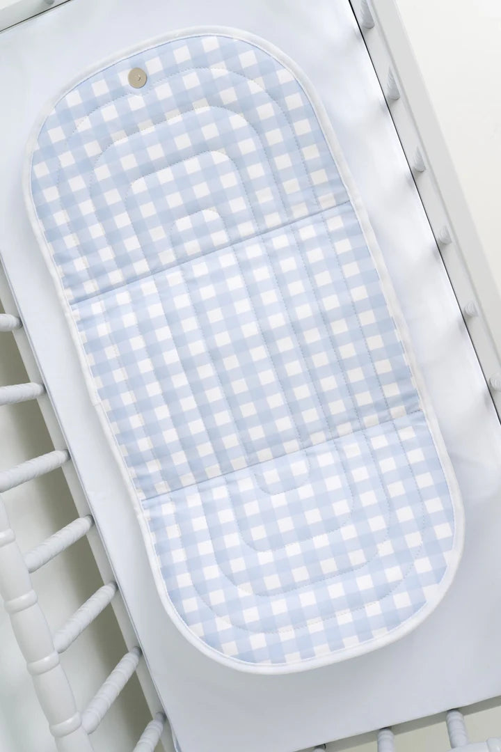 Pluie Buckhead Blue Gingham Pret Changing Clutch