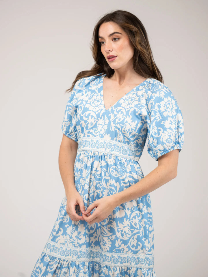 Poppy Dress | Flore Blue