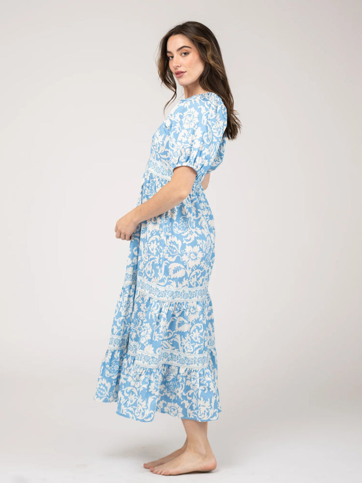 Poppy Dress | Flore Blue