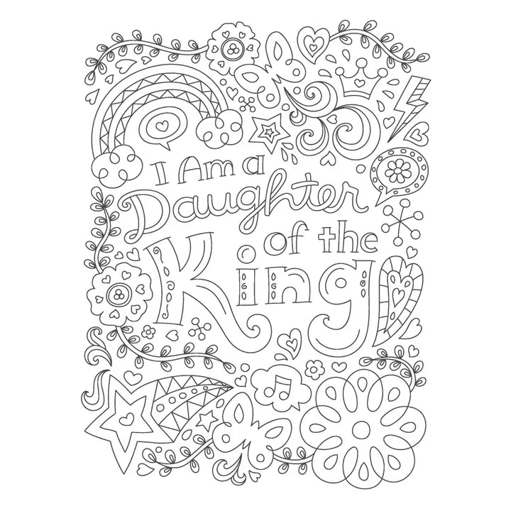 The Power of a Praying Girl Coloring Book