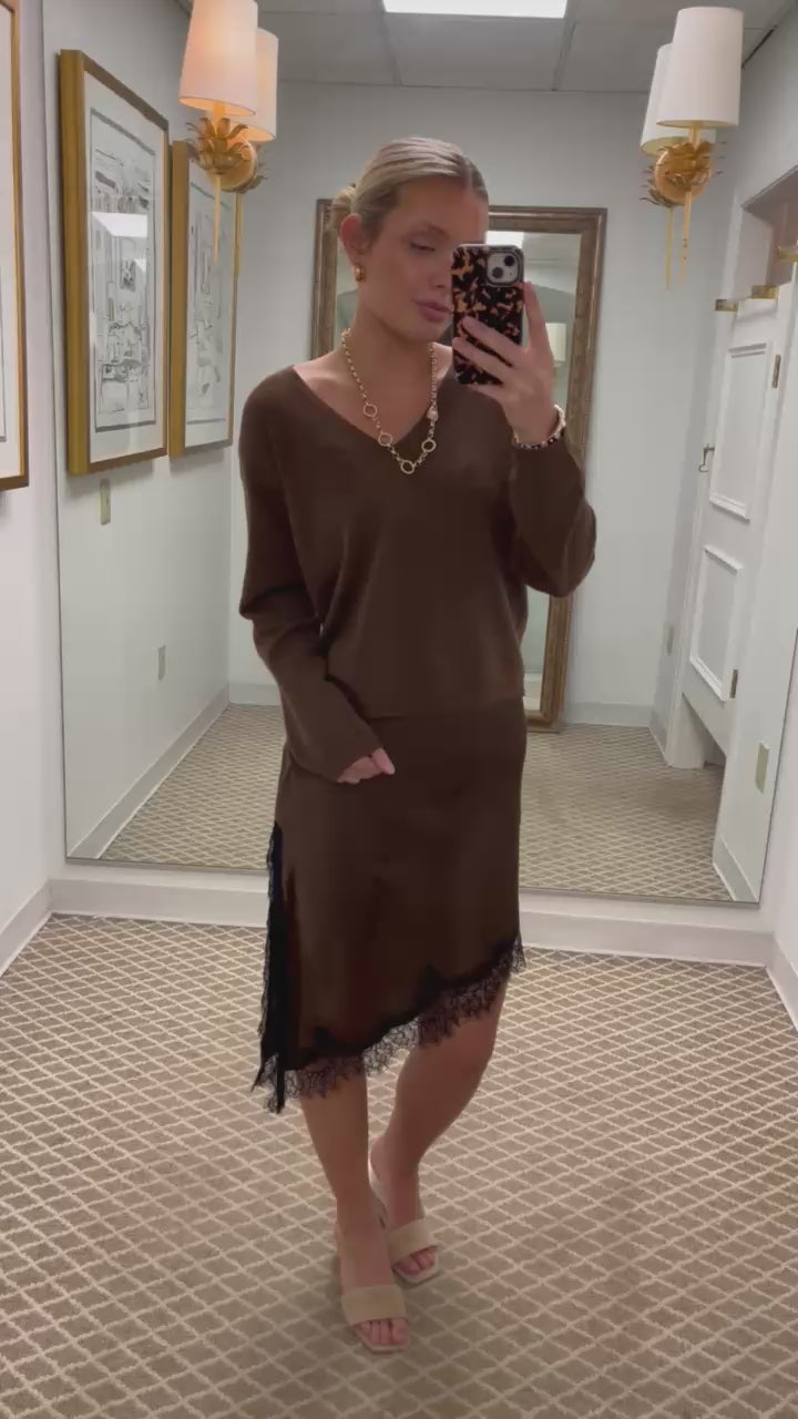 Isa Sweater Dress Combo | Espresso