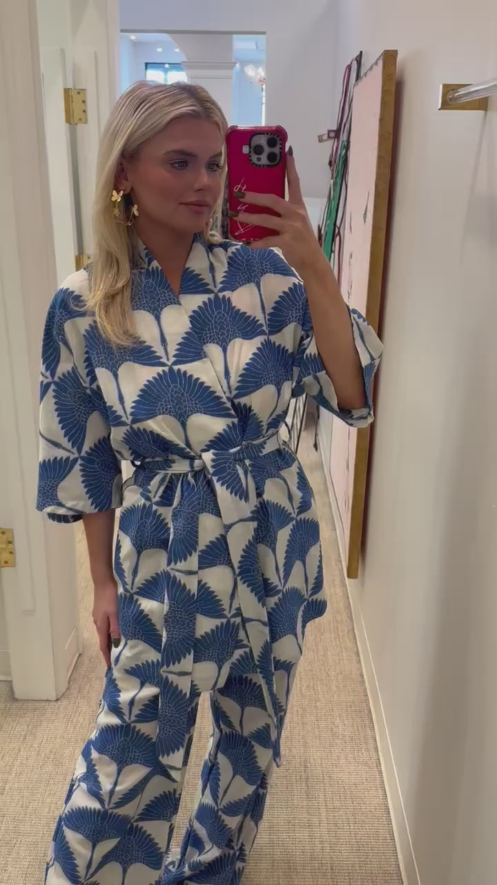 Pandora Tunic | Blue/White
