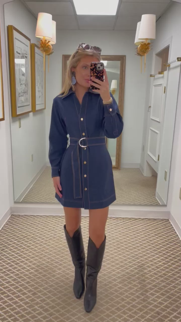 Naomi Dress | Dark Denim