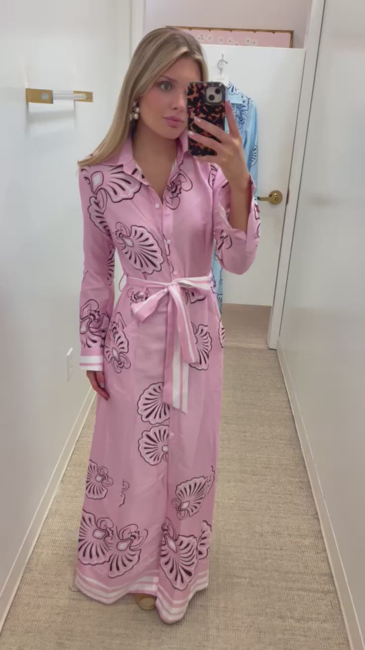 Tilos Maxi Dress | Pink