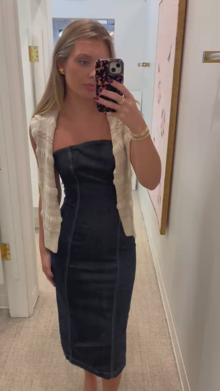 Esme Dress Strapless Midi | Crescent Harbor
