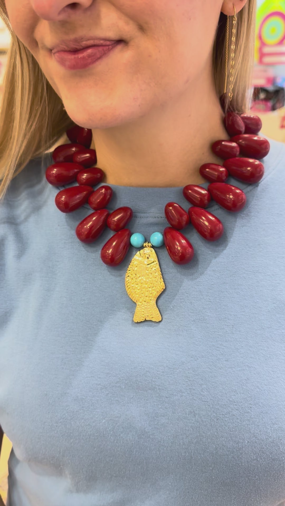 Resin Fish Necklace