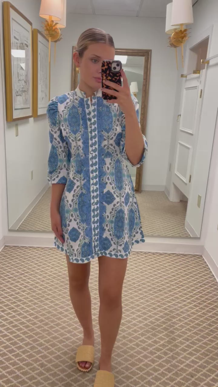 Button Front Shirt Dress | Park Paisley