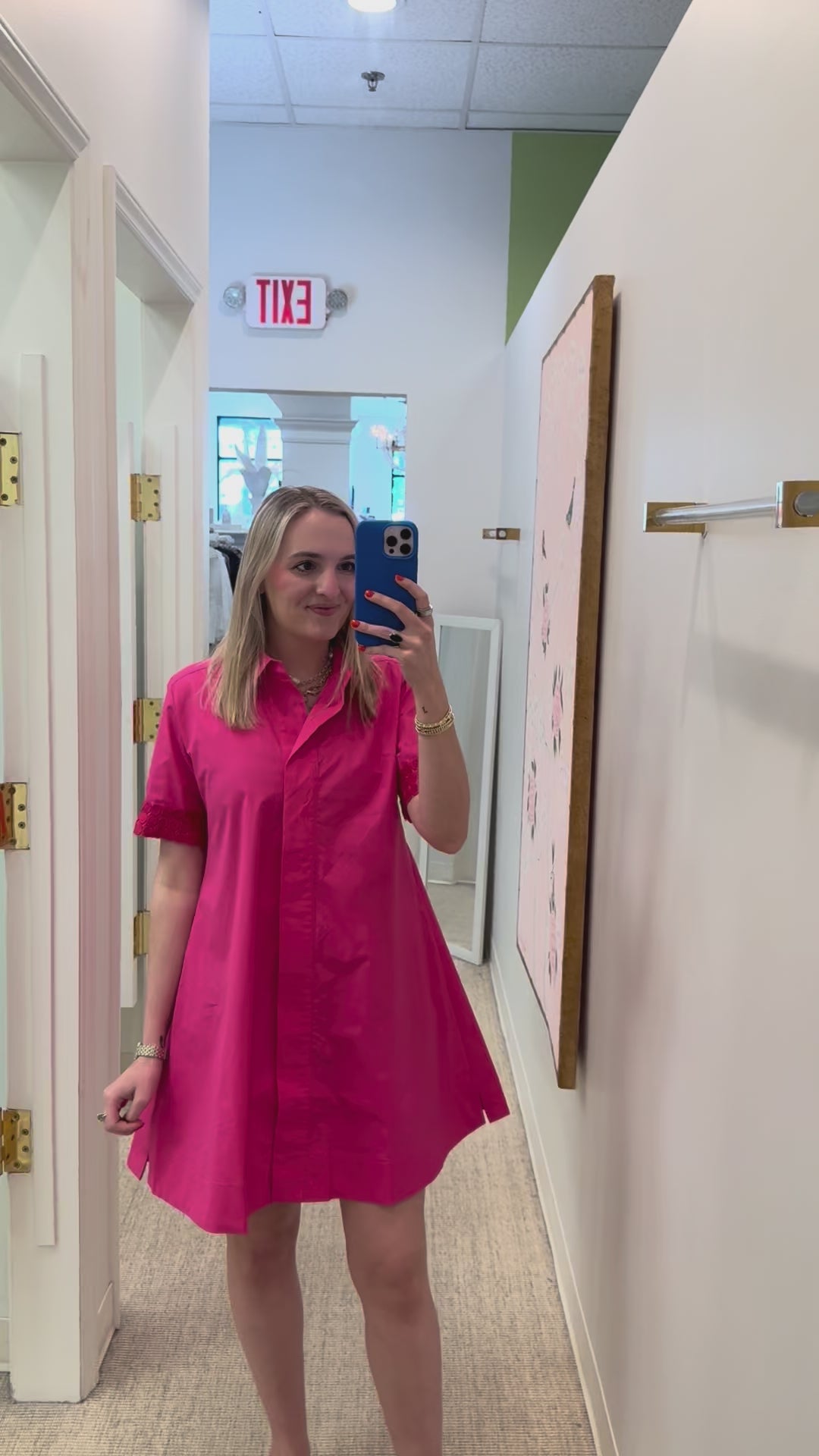 Penny Dress | Fuschia
