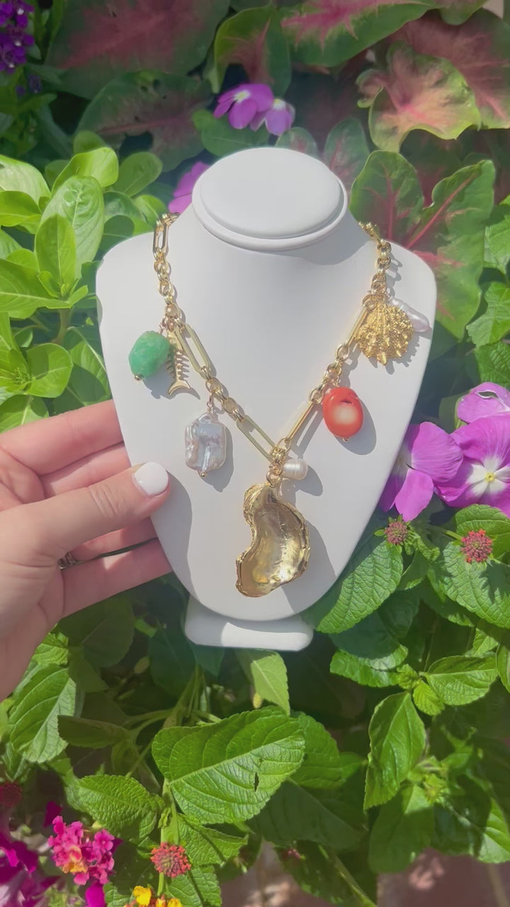Sea Jewel Oyster Multi Charm