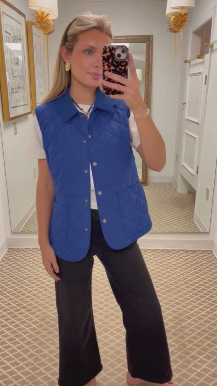 Amoreena Vest | Cobalt