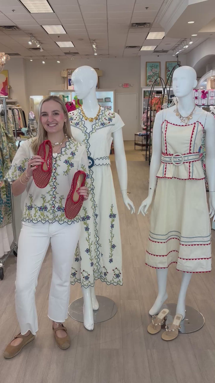 Brittany Dress | Red, White, and Blue