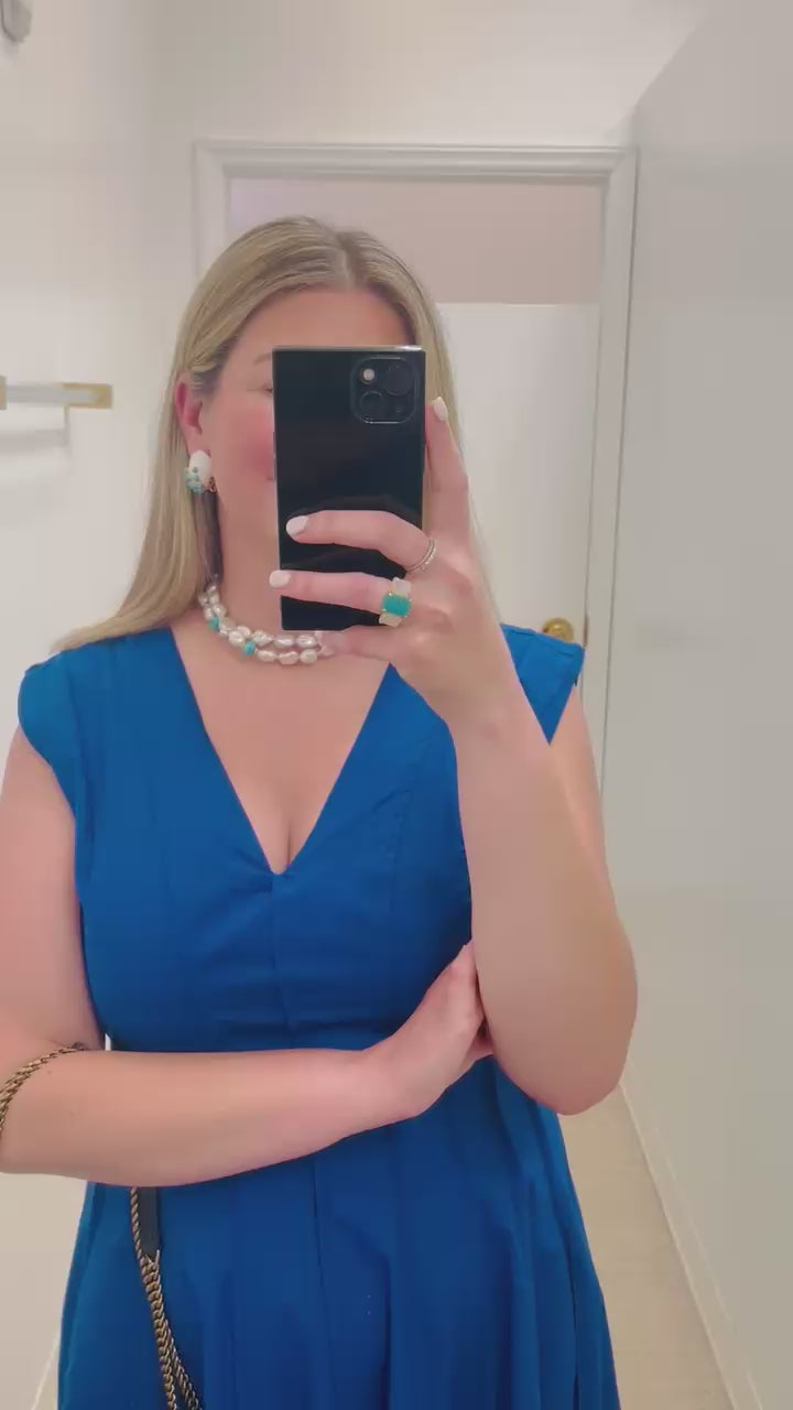 Daniella Necklace | Turquoise and Pearl