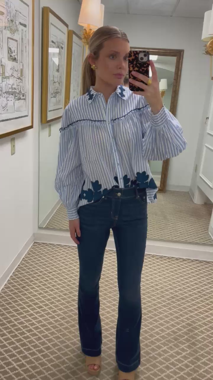 Pull On Flare Jeans | Pacific Wash