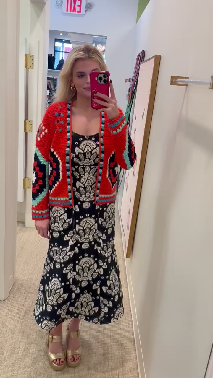 Callen Cardigan | Red Multi