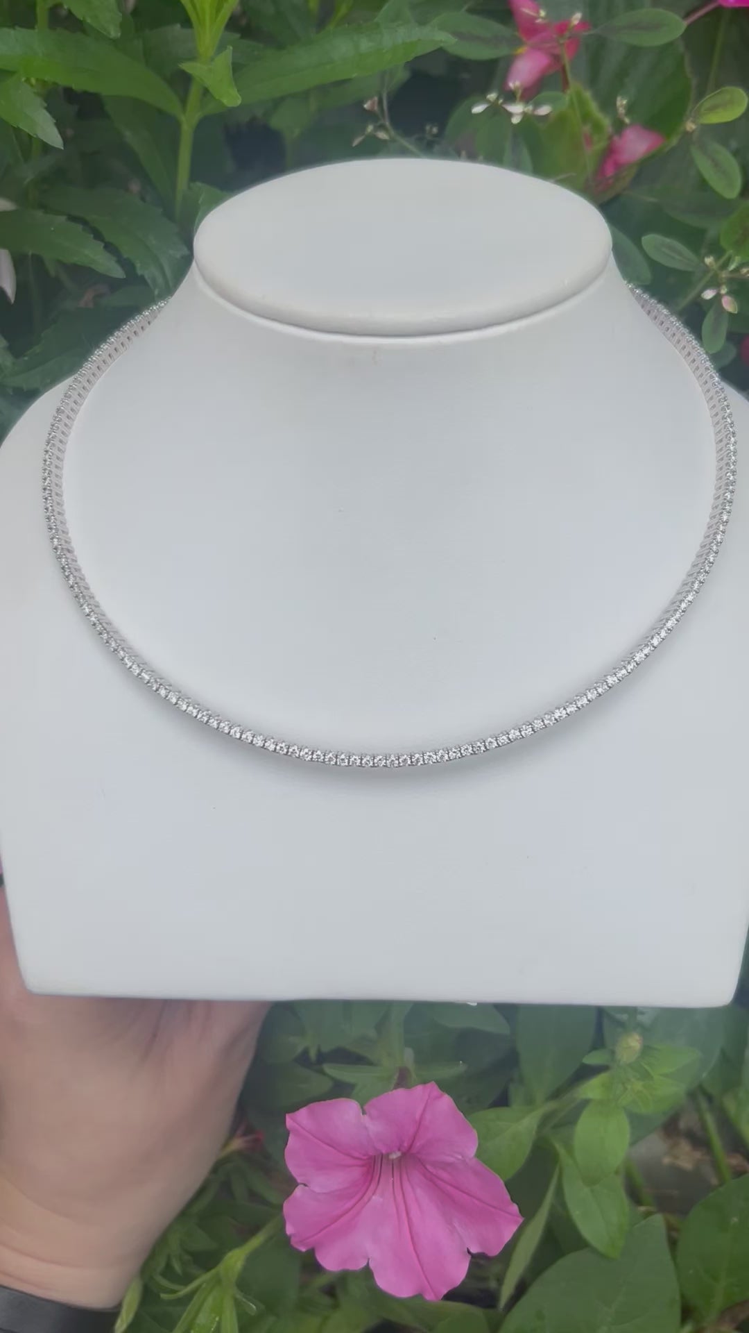 14kt 5.16ct Diamond Flex Necklace