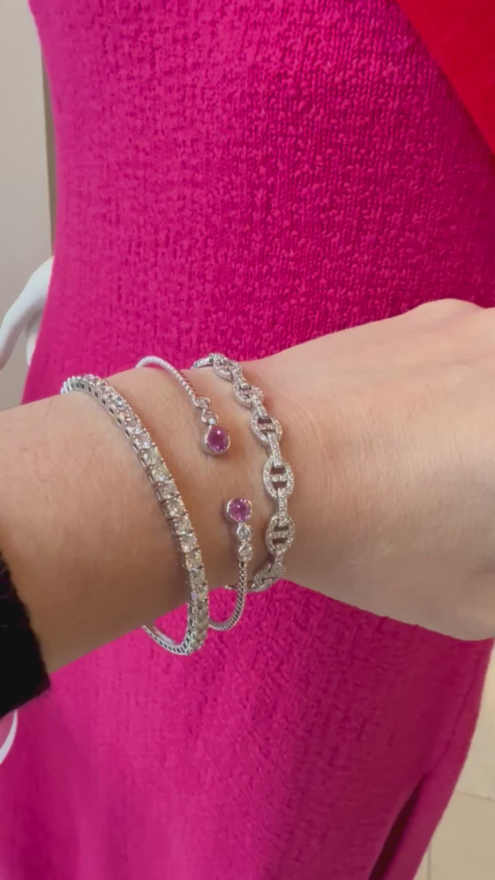 Diamond Flex Bracelet 14kt 3ct Diamond B5859