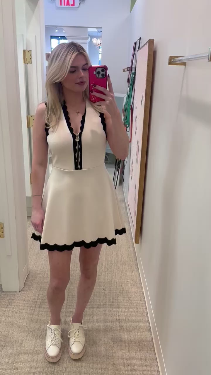 Varsity Orchid Dress | Black Sand