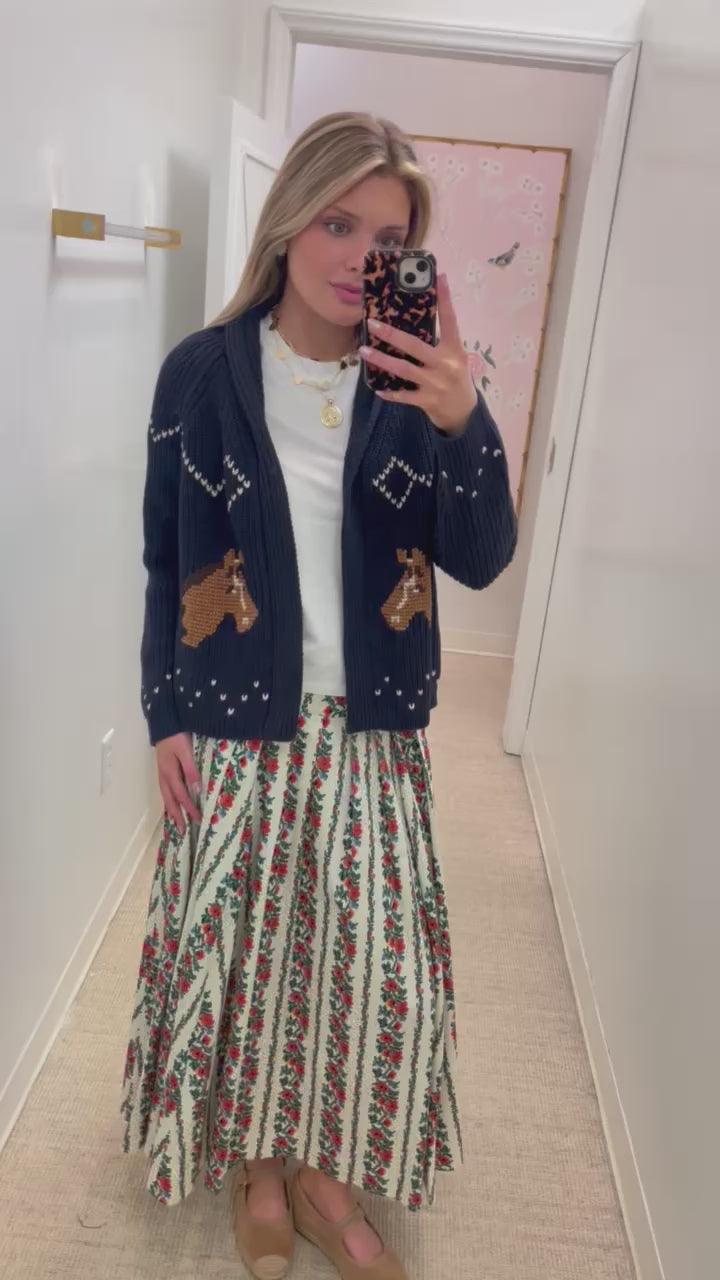 The Horse Lodge Cardigan | Navy