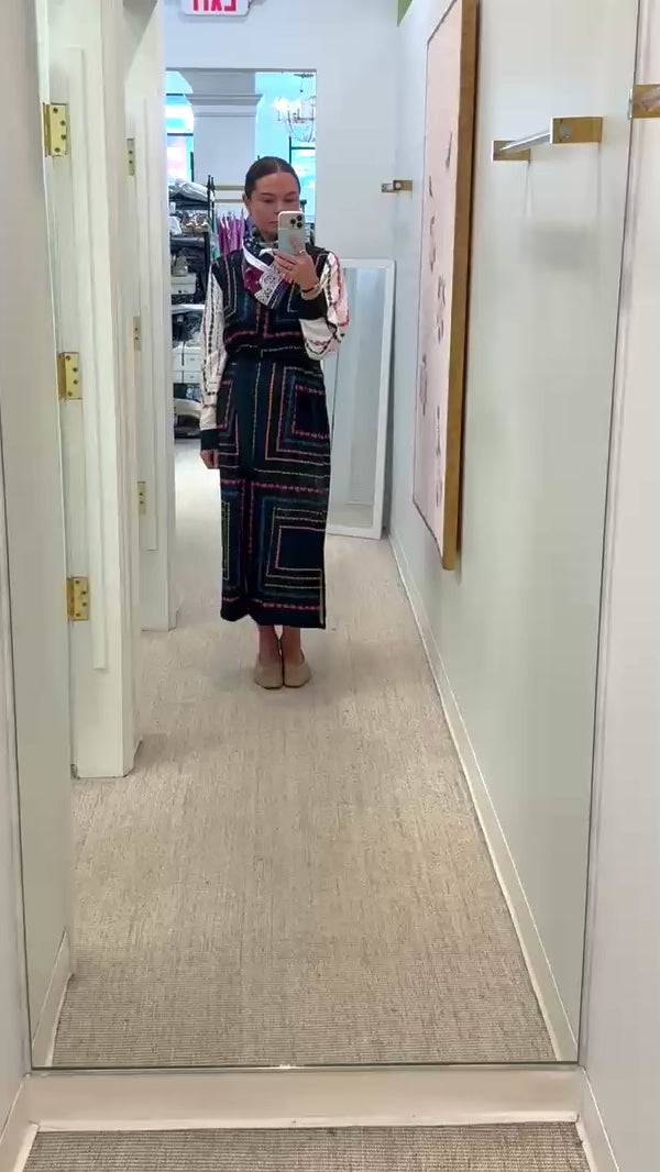 Long Sleeve Shirt Dress | Vintage Flowers