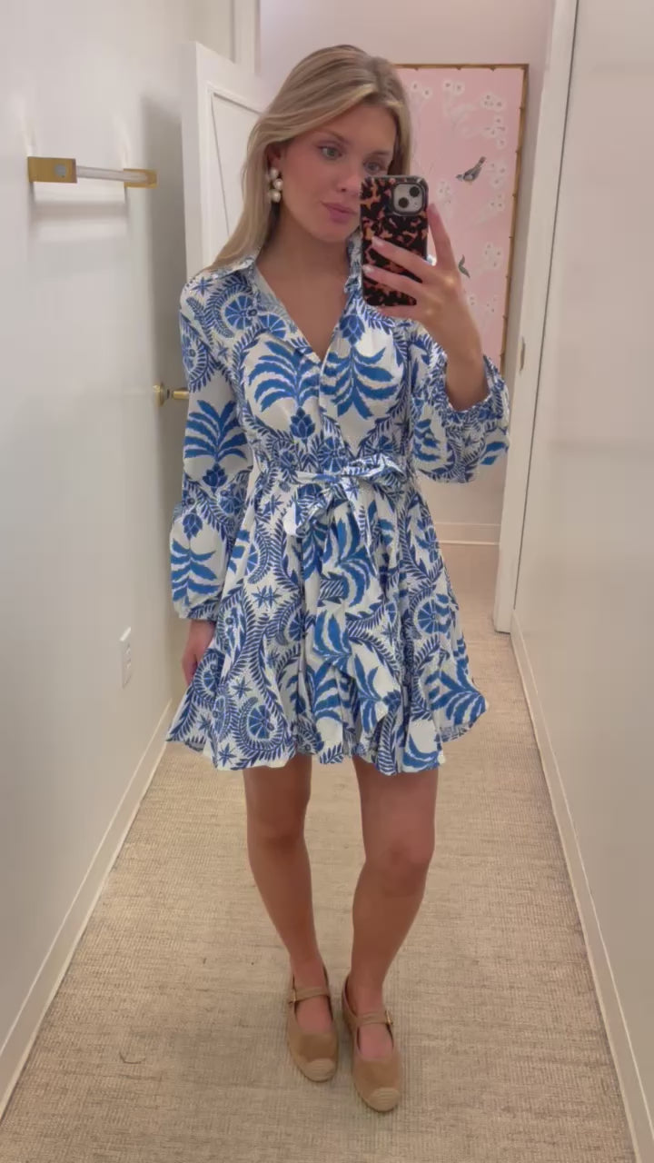 Naxos Mini Dress | Blue