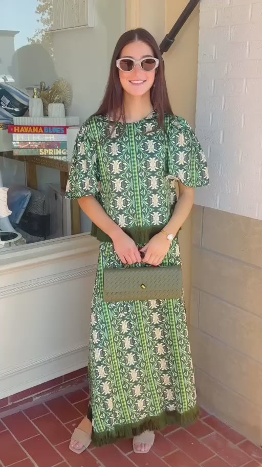 Cooper Wrap Skirt | Garland Green