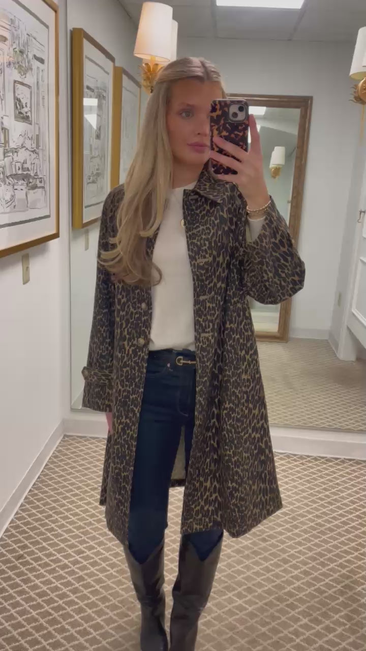The Trench Coat | Dark Leopard